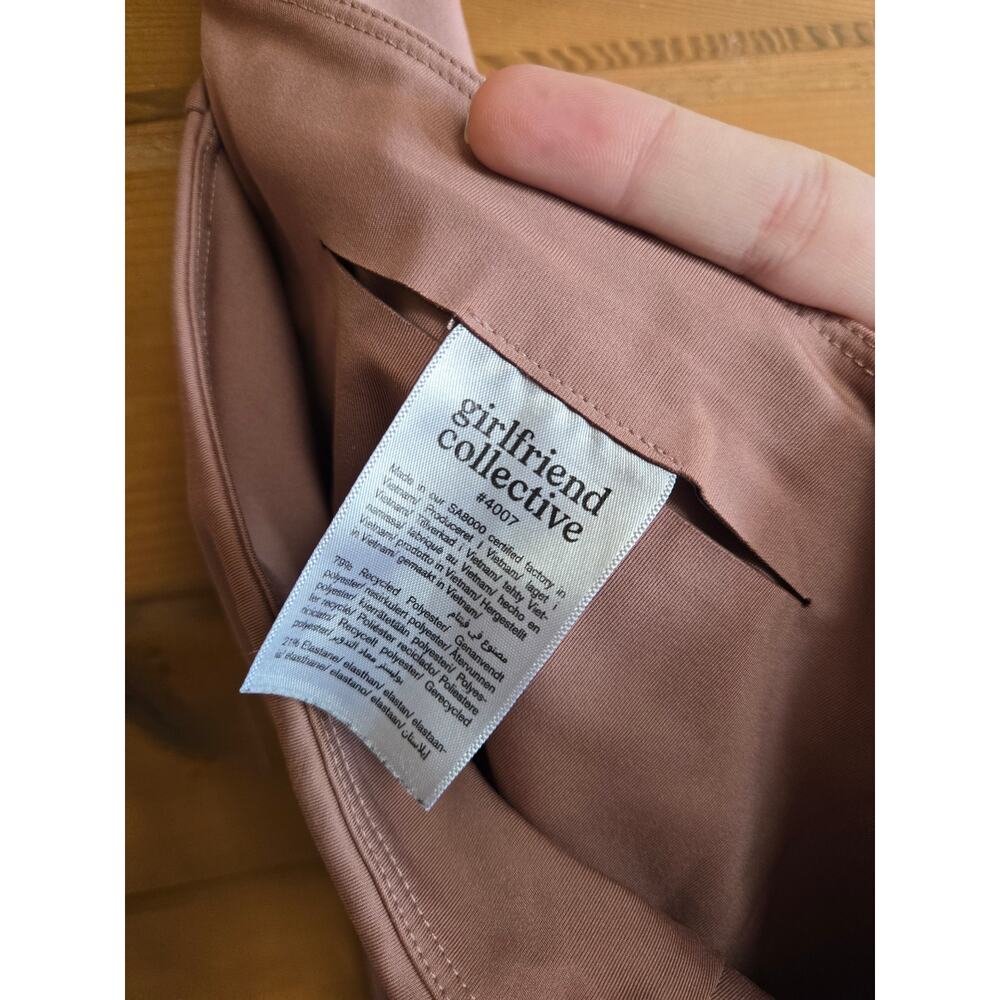 Girlfriend Collective Legging Pink Mauve 4007 Medium Athleisure Gym Workout - Picture 7 of 7